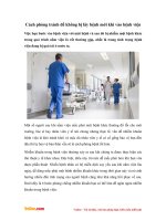 Cách phòng tránh để không bị lây bệnh mới khi vào bệnh viện