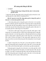 Đề cương ôn thi môn đăng kí đất đai