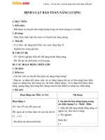 Giáo án Vật lý 9 bài 60: Định luật bảo toàn năng lượng