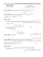 Đề số 3 ôn thi THPT quốc gia môn toán