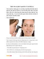 Bệnh viêm tai giữa ở người lớn và cách điều trị