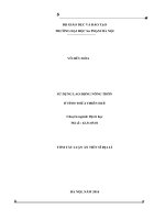 Sử dụng lao động nông thôn ở tỉnh thừa thiên huế (TT) 