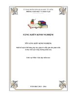 Thiết kế một số đồ dùng dạy học giúp trẻ mẫu giáo lớn phát triển  tư duy tích cực trong trường mầm non