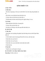 Giáo án Vật lý 11 bài 34: Kính thiên văn