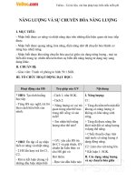 Giáo án Vật lý 9 bài 59: Năng lượng và sự chuyển hóa năng lượng