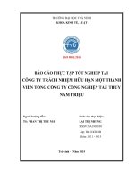 Kế toán chi phí và tính giá thành sản phẩm công ty