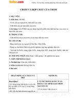 Giáo án Hóa học 12 bài 34: Crom và hợp chất của crom