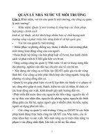 ĐỀ CƯƠNG QUẢN LÝ NHÀ NƯỚC VỀ MÔI TRƯỜNG