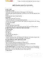 Giáo án Vật lý 10 bài 35: Biến dạng cơ của vật rắn