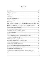 Những vấn đề lý luận cơ bản về hoạt động kinh doanh lữ hành