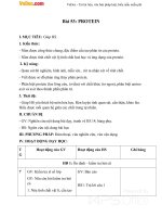 Giáo án Hóa học 9 bài 53: Protein