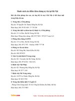 Danh sách các điểm tiêm chủng uy tín tại Hà Nội