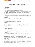 Giáo án Vật lý 8 bài 23: Đối lưu – Bức xạ nhiệt