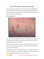 Bệnh viêm nang lông và cách chữa trị hiệu quả