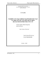 Nghiên cứu đặc điểm người khuyết tật và một số yếu tố liên quan đến dị tật bẩm sinh ở hà tây cũ 