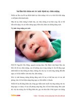 Sai lầm khi chăm sóc trẻ mắc bệnh tay chân miệng