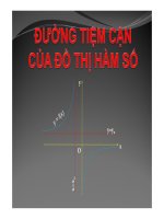 Bài giảng Đường tiệm cận của đồ thị hàm số