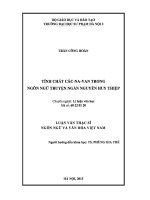 Tính chất các na van trong ngôn ngữ truyện ngắn nguyễn huy thiệp 