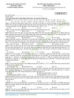 Đề thi thử THPTQG 2016 môn hóa trường THPT lương ngọc quyến – thái nguyên – lần 2 