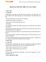 Giáo án Vật lý 10 bài 38: Sự chuyển thể của các chất