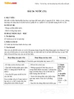 Giáo án Hóa học 8 bài 36: Nước