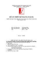 THIẾT kế máy THU đổi tần THU BĂNG FM, TÍNH TOÁN CHI TIẾT MẠCH vào 