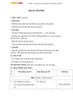 Giáo án Hóa học 9 bài 54: Polime