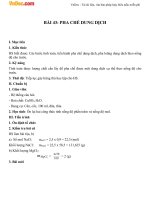 Giáo án Hóa học 8 bài 43: Pha chế dung dịch