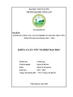 Đánh giá công tác cấp giấy chứng nhận quyền sử dụng đất của huyện trấn yên   tỉnh yên bái, giai đoạn 2011 – 2013 