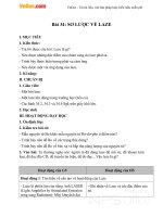 Giáo án Vật lý 12 bài 34: Sơ lược tia laze