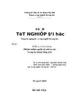 KHẢO sát xây DỰNG PHẦM mềm QUẢN lý NHÂN sự CÔNG TY NHỰA HƯNG yên 