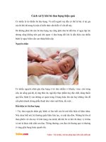 Cách xử lý khi trẻ bị đau bụng hiệu quả