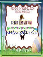 Dạy bé học Toán số 5