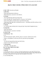 Giáo án Hóa học 9 bài 55: Thực hành - Tính chất của gluxit