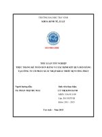 THỰC TRANG KẾ TOÁN BÁN HÀNG VÀ XÁC ĐỊNH KẾT QUẢ BÁN HÀNG TẠI CÔNG TY CỔ PHẦN XUẤT NHẬP KHẨU THIẾT BỊ VƯƠNG PHÁT