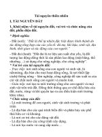 Đề cương Tài nguyên thiên nhiên