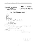 Thiết kế bộ UPS phần nghịch lưu   