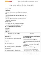 Giáo án Vật lý 9 bài 52: Ánh sáng trắng và ánh sáng màu