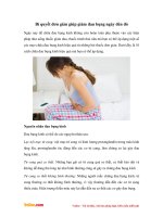 Bí quyết đơn giản giúp giảm đau bụng ngày "đèn đỏ"