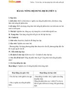 Giáo án Hóa học 8 bài 42: Nồng độ dung dịch