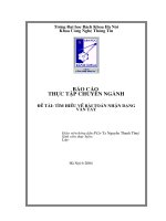TÌM HIỂU về bài TOÁN NHẬN DẠNG  vân TAY 