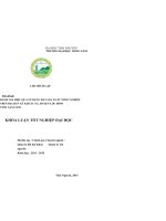 Đánh giá hiệu quả sử dụng đất sản xuất nông nghiệp trên địa bàn xã khuất xá   huyện lộc bình   tỉnh lạng sơn 