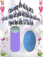 Cho bé nhận biết khối cầu khối trụ