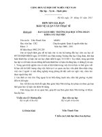 đơn xin gia hạn bảo vệ luận văn thạc sỹ