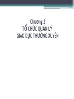 TỔ CHỨC QUẢN lý GIÁO dục THƯỜNG XUYÊN 
