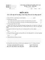 Biên bản lấy ý kiến tập thể lao động về nội dung Thỏa ước lao động tập thể