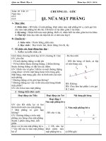 Giáo án Toán 6 (Hình học Chương II)