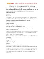 Tiếng Anh thư tín thương mại bài 4: Thư chào hàng