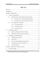 Xây dựng hệ thống HACCP cho nhà máy sản xuất sản phẩm bia chai và bia hơi 