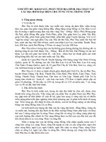 Điều kiện địa hình, địa chất một số vùng trong tỉnh Phú Thọ